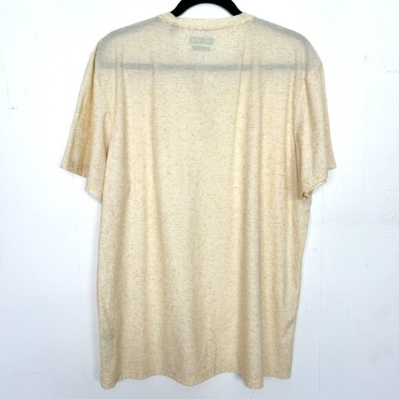 Tenth + Ocean Yellow Henley Short Sleeve Shirt T-Shirt XL - Picture 4 of 4